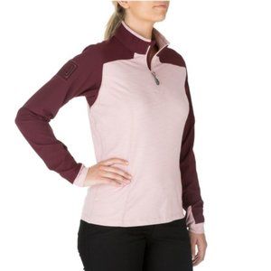 5.11 Tactical Women’s Rapid Half Zip Pink/Maroon